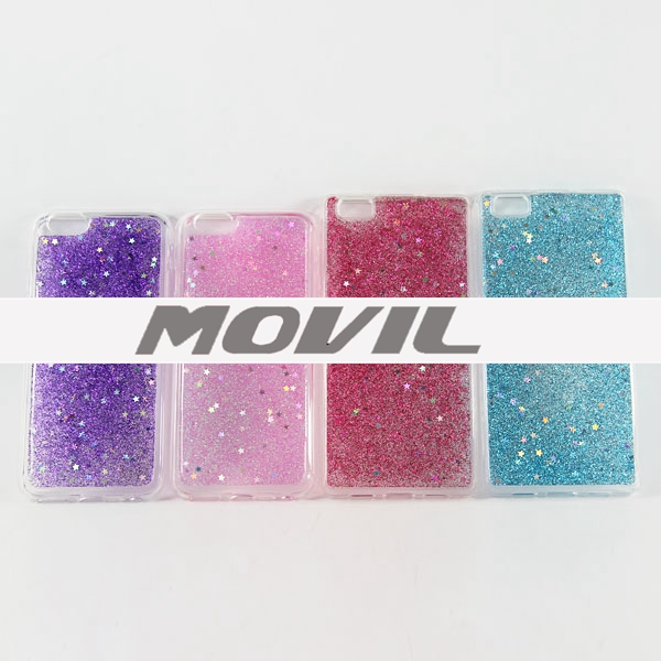 NP-2484 Epoxy Brillo Bling Auave TPU Funda para Apple iPhone 6-13